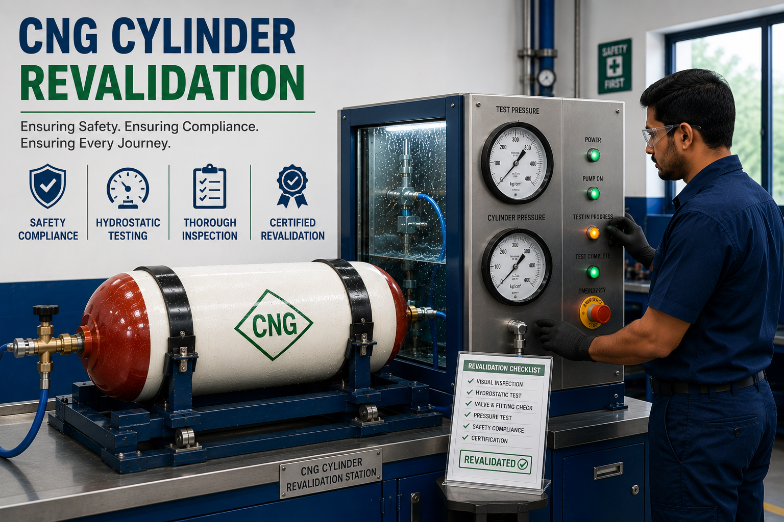 CNG Cylinder Revalidation in Baramati, Solapur, Pune
